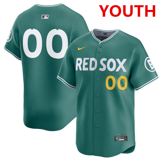 Youth Boston Red Sox ACTIVE PLAYER Custom Green 2025 City Connect Limited Stitched Baseball Jersey