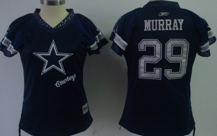 Dallas Cowboys #29 DeMarco Murray 2011 Blue Womens Field Flirt Fashion Jersey