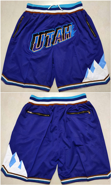 Men's Utah Jazz Purple Shorts (Run Small)