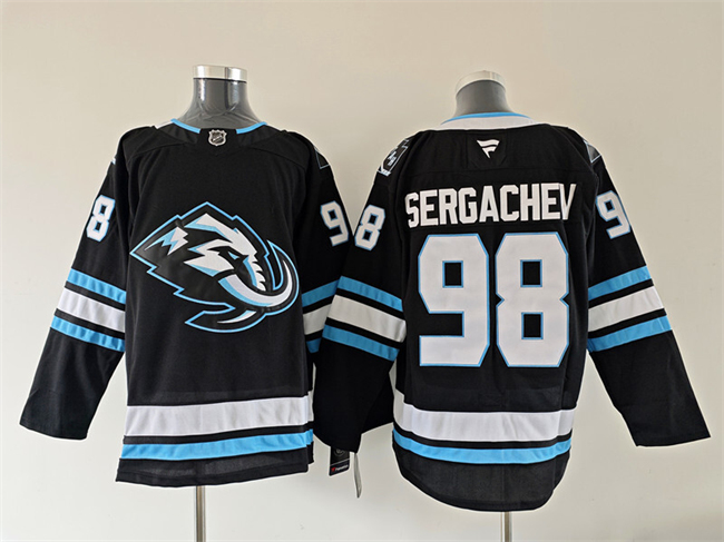 Men's Utah Mammoth #98 Mikhail Sergachev Navy 2025 Stitched Jersey