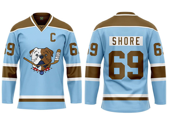 Sudbury Bulldogs #69 Shore Blue Hockey Jersey